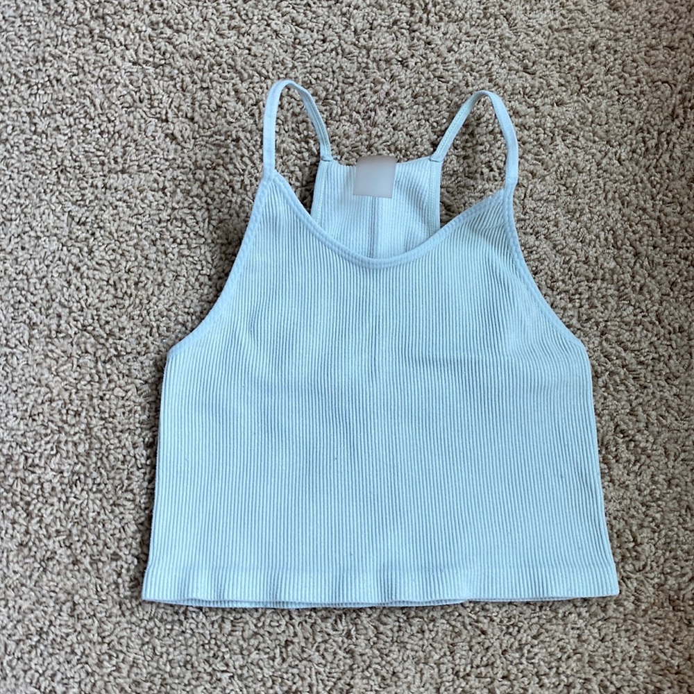 light green tank top